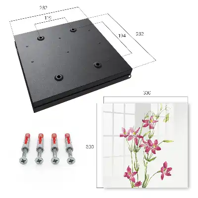 Fleurs roses sur fond clair