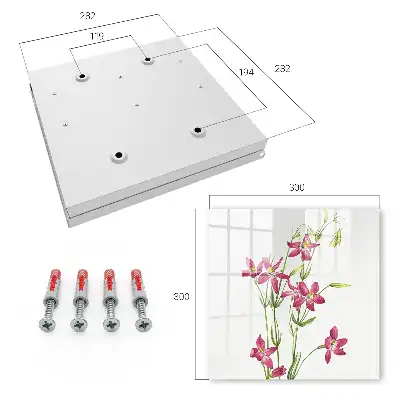 Fleurs roses sur fond clair