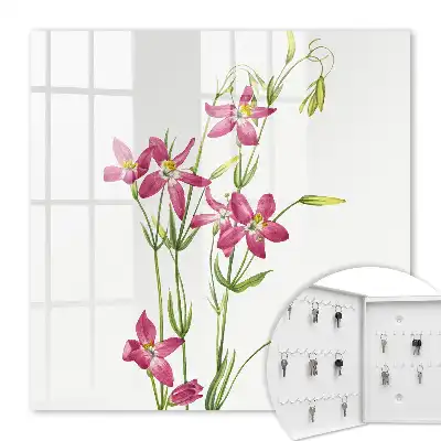 Fleurs roses sur fond clair