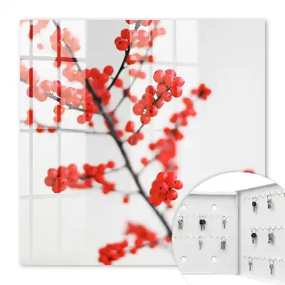 Baies rouges sur fond clair