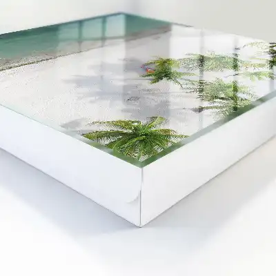 Plage tropicale aux eaux bleues