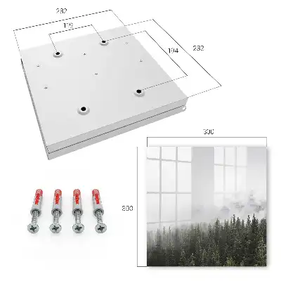 Pins brumeux dans la verdure