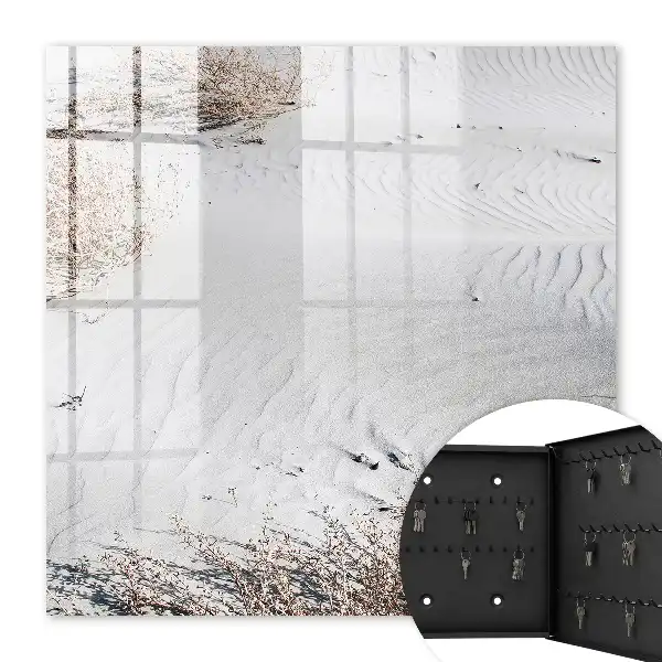 Vagues de sable et plantes délicates