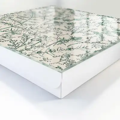 Motifs végétaux aux couleurs délicates