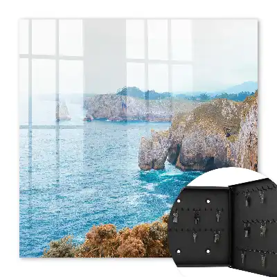 Tableau paysage marin avec mer bleue