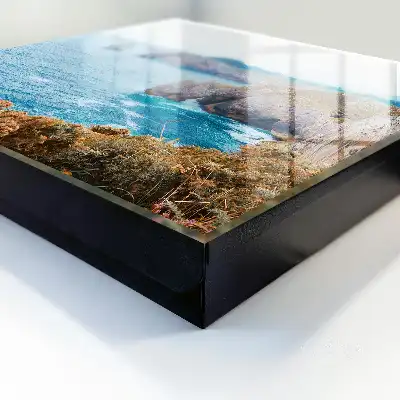 Tableau paysage marin avec mer bleue