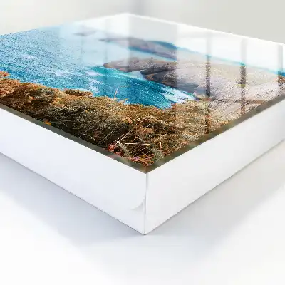 Tableau paysage marin avec mer bleue