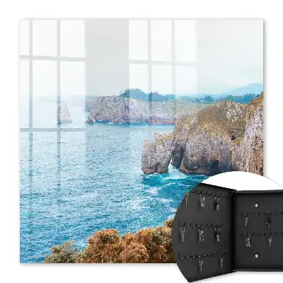 Tableau paysage marin avec mer bleue