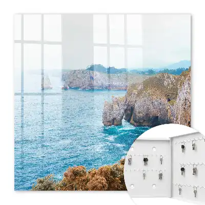 Tableau paysage marin avec mer bleue