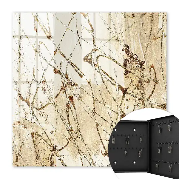 Composition abstraite sur fond lumineux