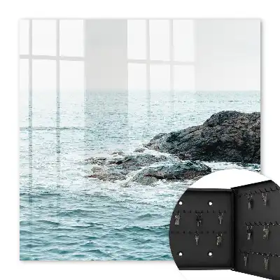 Vagues de mer avec des rochers