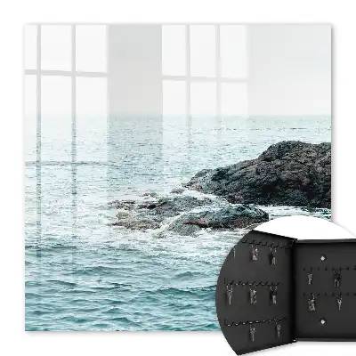 Vagues de mer avec des rochers