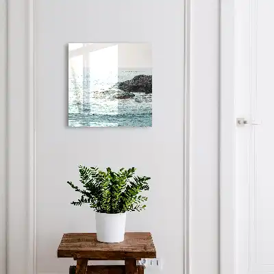 Vagues de mer avec des rochers