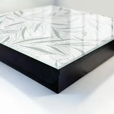 Motif de feuilles en niveaux de gris