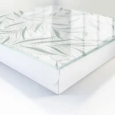 Motif de feuilles en niveaux de gris