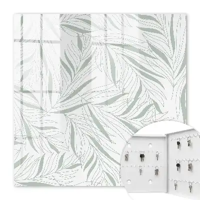 Motif de feuilles en niveaux de gris
