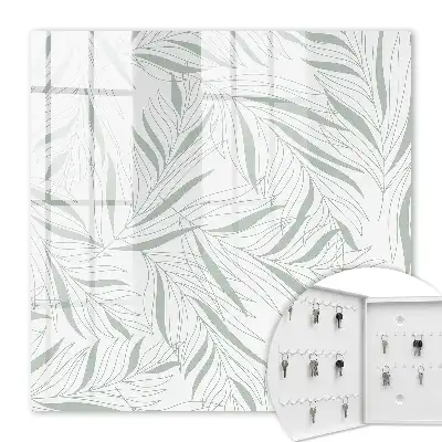 Motif de feuilles en niveaux de gris
