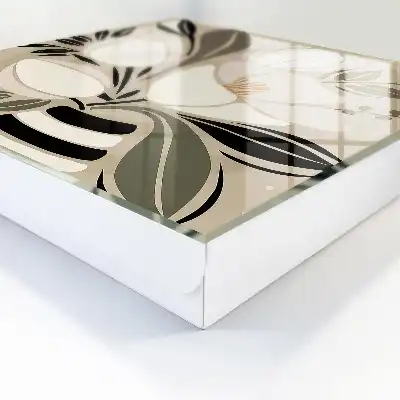 Minimalisme floral en beige et noir
