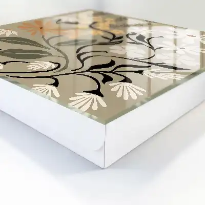 Motif floral aux couleurs apaisantes