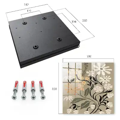 Motif floral aux couleurs apaisantes
