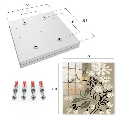 Motif floral aux couleurs apaisantes
