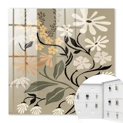 Motif floral aux couleurs apaisantes