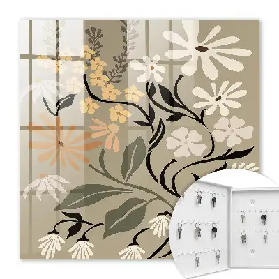 Motif floral aux couleurs apaisantes