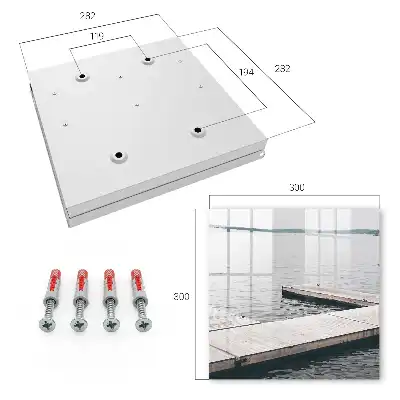 Jetée en bois sur eau calme