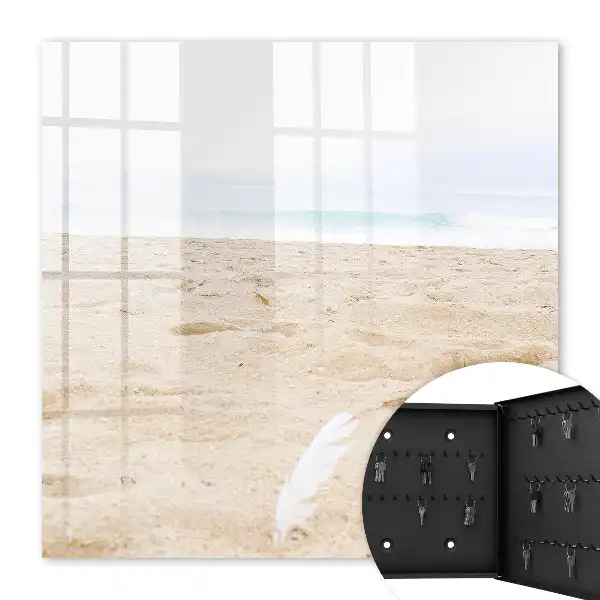 Détente sur la plage au bord de la mer calme