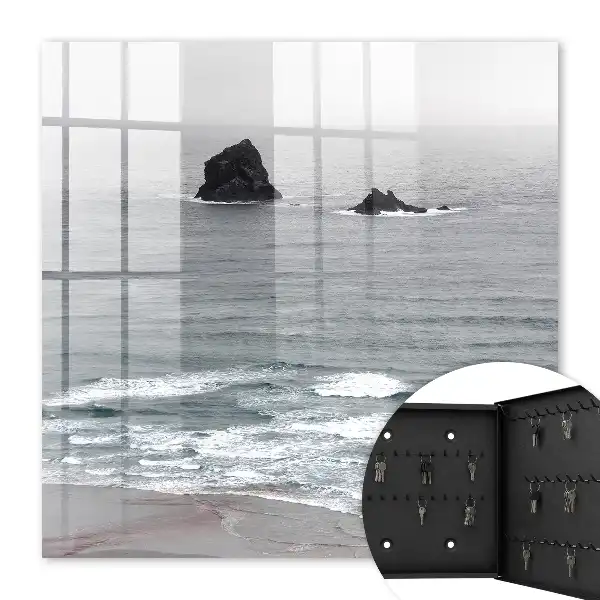 La mer agite l'océan calme
