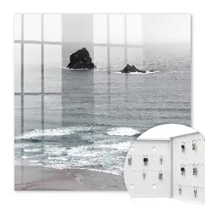 La mer agite l'océan calme
