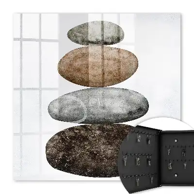 Ensemble de pierres aux couleurs subtiles