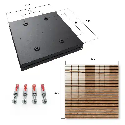 Panneaux de bois aux tons naturels