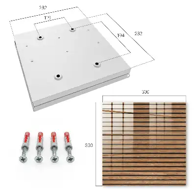 Panneaux de bois aux tons naturels