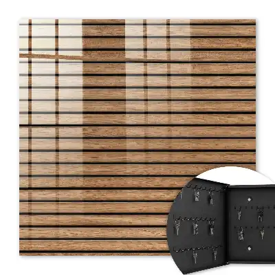 Panneaux de bois aux tons naturels
