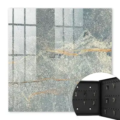 Revêtement à texture marbrée avec lignes brunes