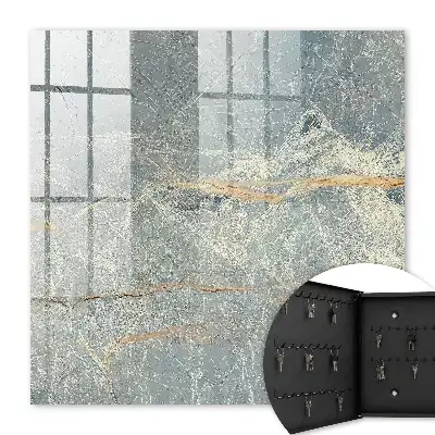 Revêtement à texture marbrée avec lignes brunes