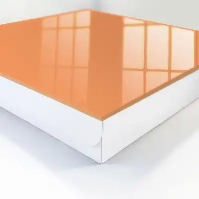 Élégance et simplicité orange pastel
