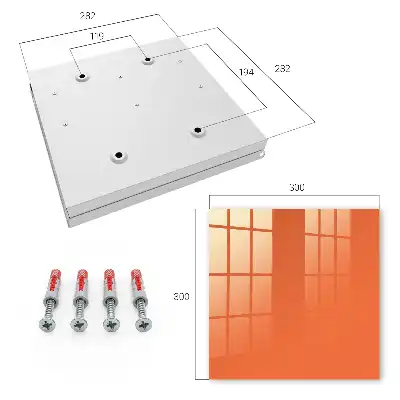 Surface orange vif uniforme