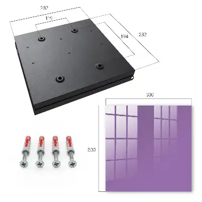 Minimalisme expressif couleur violette