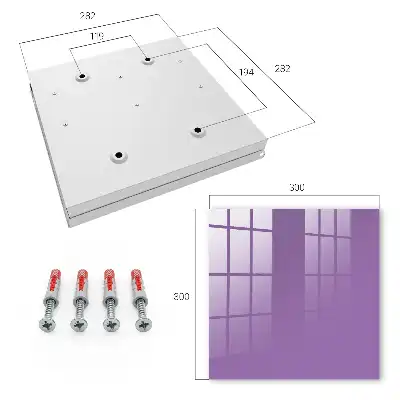 Minimalisme expressif couleur violette