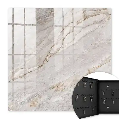 Marbre gris aux nuances crème
