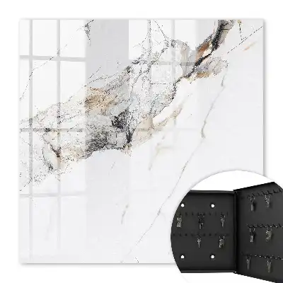 Revêtement décoratif motif marbre sur fond blanc