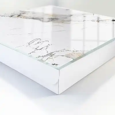 Revêtement décoratif motif marbre sur fond blanc