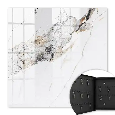 Revêtement décoratif motif marbre sur fond blanc