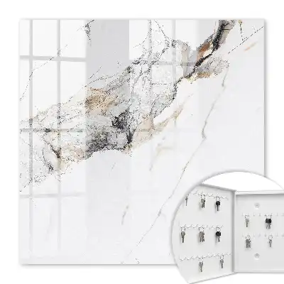 Revêtement décoratif motif marbre sur fond blanc
