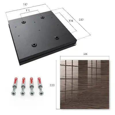 Structure en bois de teinte brune