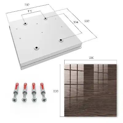 Structure en bois de teinte brune
