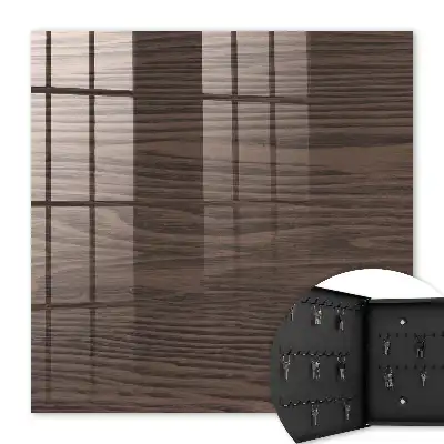 Structure en bois de teinte brune