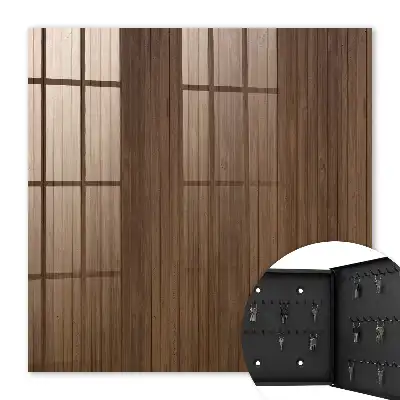 Composition harmonieuse de planches de bois